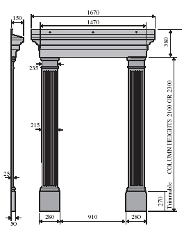 Georgian Door Surround Dimensions