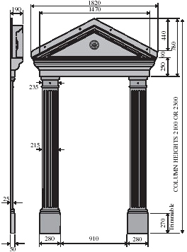 Victorian Door Surround Dimensions